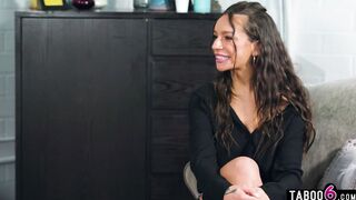 Lesbian MILF cuckold threesome session
