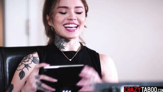 Naughty tattooed MILF fucks a doctor
