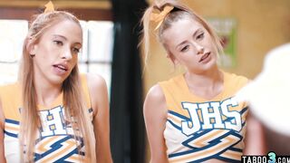 Blonde teens anal fucked by their coach