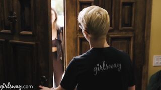 GIRLSWAY - Cutie Teenagers Have A Lustful Finger Fuck Encounter Soaked Into Sweat And Squirt