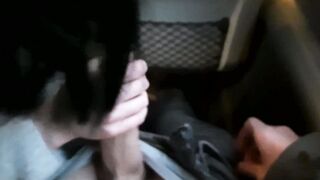 I pull out my dick in front of the slut in the train