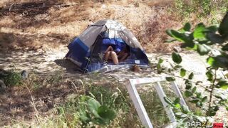 Camping, Pranking And Nailing: Part one Flick With Lala Ivey, Kylie Rocket - Brazzers Official