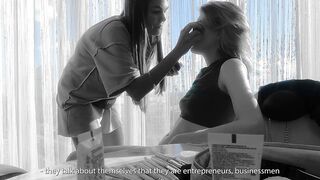 Как создаются групповые порно сцены. Backstage part two + subtitles. Milka & Jessica Trunk