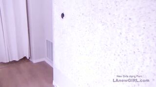 Blonde 20 loves rough dick into her cummy snatch inside studio