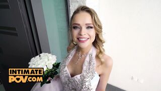 point of view - Fucking your new bride Alexa Flexy inside her soak pink snatch