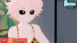 MY HERO ACADEMIA Momo ashido y kyoka lusty three-way with Midoriya