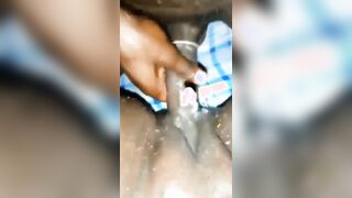 Pure first time squirting without even putting my long ebony cock into her