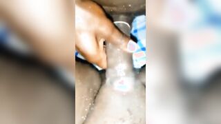 Pure first time squirting without even putting my long ebony cock into her