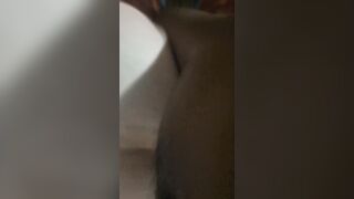 Cumshot Grandmother's Butt Part two: My orgasm