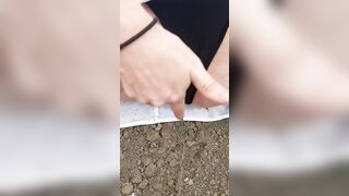 Beauty Cougar Caught by Husband Watering (squirting) the garden!