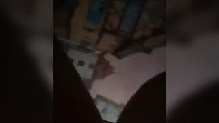 Настя сосёт и снимает. Я сзади за кадром