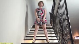 big tit chubby stepmom nude on stairway