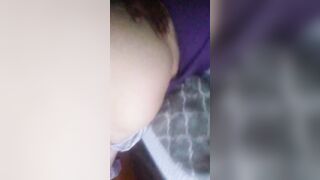 Clapping my cheeks before he goes to work