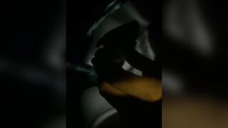 Bombshell bitch gets fuck by flashlight and then asks to bend over and got fuck from behind with it