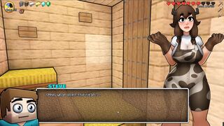 HornyCraft [Parody Anime game PornPlay ] Ep.8 finding an unusual beauty creeper with big titties