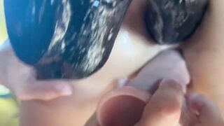 Group sex. Double penetration. Servants sexually serve the queen. Part three.