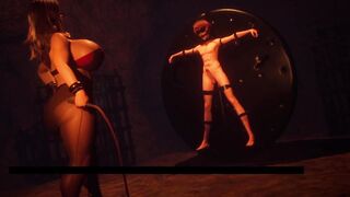Whipping FETISH Domination with Hero and Witch - Japanese Animated Game
