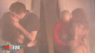2 babes with big hooters rough and deep throat booty banged