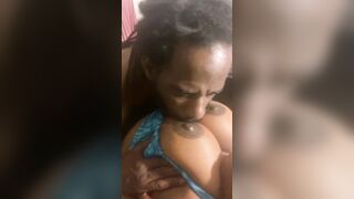 BLOWING ON SOFT MELONS one BY one THEN SUCK HER TONGUE RING BEFORE SHE JIZZES!!!!!!