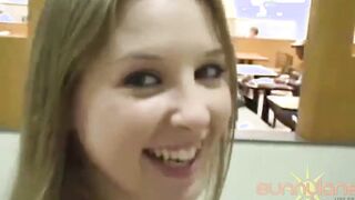 Slutty Dick Addict Sunny Lane Fucks A Stiff Cock Inside A Medical Clinic!