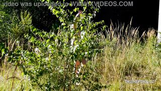 Czech 18 yo Charlie - Selfie porn inside the nature