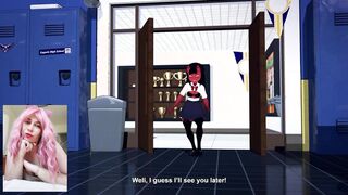 Hot succubus boned by men into the locker room into the booty and she blown them