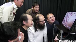 oriental gangbanged but she can’t view who’s fucking her