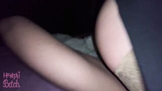 I CAUGHT MY STEPSON JERKING OFF AND OFFERED HIM MY LONG TITTIES INSTEAD OF DINNER