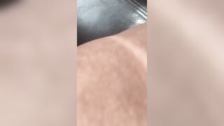Having Fun with my twat inside the vehicle