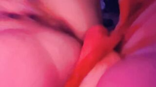 HORNYMILF toying and fingers her tight twat until she squirts watch more on my homemades