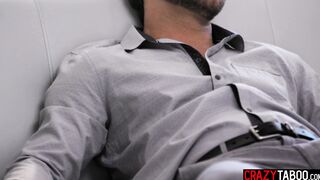 After ass spanking Asian sucked dick