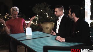 Teen waitress Paige Owens double teamed