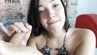 Dark Haired was plowed rough by snatch ( while her friends sucking off a huge dick)
