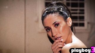 Perfect teen teasing in sexy clothes