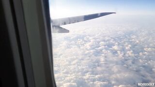 OUTDOOR AIRPLANE Hand Job and Oral Sex - Bella Mur