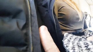 OUTDOOR AIRPLANE Hand Job and Oral Sex - Bella Mur