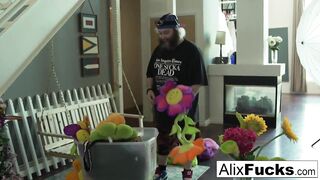 Goddess Alix takes a amazingly hot fucking and load into the backyard