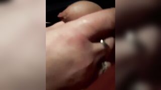 Older Woman with very long Red Nails wanks me off in the