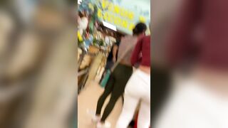 Latina 18 Yo candid butt at grocery store.