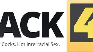 BLACK4K. Stylist with ear stretching plugs fucks the blonde Bae queen