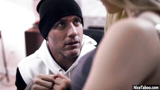 Bad guy turned cougar Sarah Vandella into his sex object