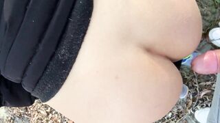 Hoe nailed into a park (outdoor outdoors fuck)