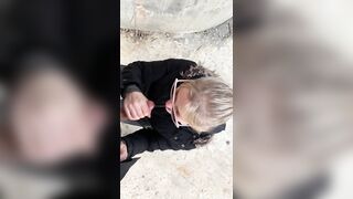 Nasty public fucking in a park
