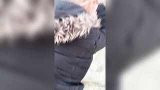 Nasty public fucking in a park