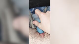 Up close fucking myself with a dildo