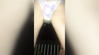 Fiance ride me into her soaking soak diaper!