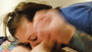 Incredible Sexy morning fellatio with long cunshot