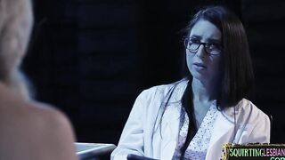 Pussyjuice covered lesbians inside crazy threeway
