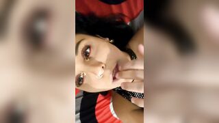 Freaky dark haired does gymnastics with tight leggins and grind all her clitoris 