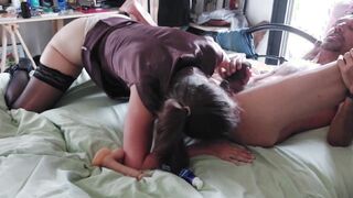 Amoul Solo, 963 - TRAILER 02 - French hoe getting pounded into all positions (banged!, bj, butt licking) inside several panties and satin clothes
